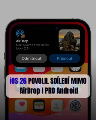 📱 iOS 26 přinesl velkou novinku! Poprvé v historii umožňuje sdílení nejen přes AirDrop mezi zařízeními Apple, ale také s...